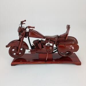 Wood Motorcycle Display Mounted Model Harley Davidson Handmade Desk Motorbike